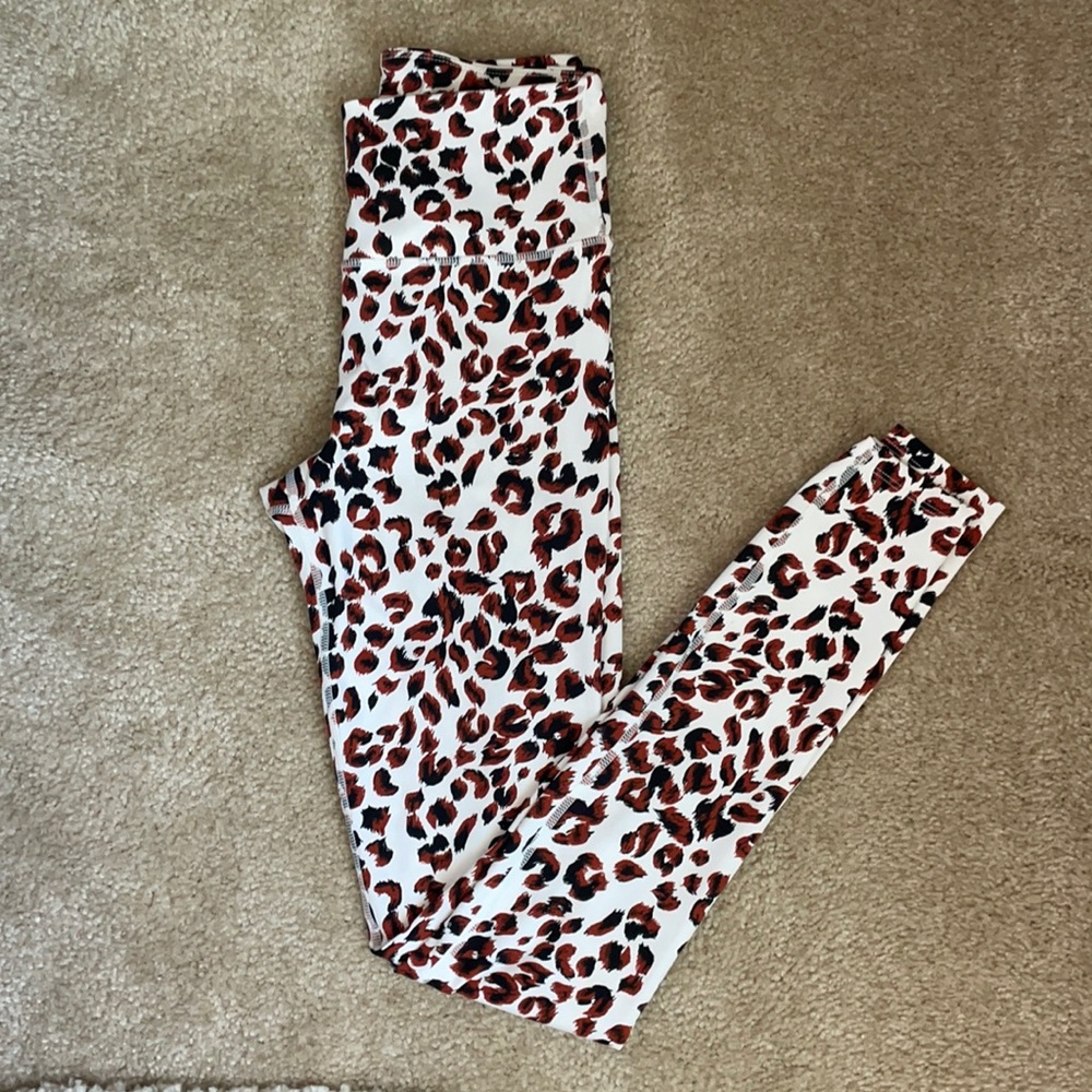 Varley Duncan animal print stretch leggings